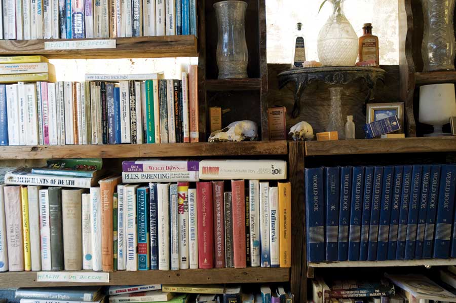 Slab City's four libraries offer books on the honor system.